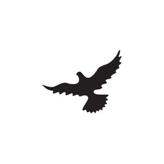Fototapeta premium Pigeon Silhouette Vector Element Design