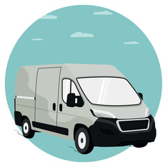 delivery van illustration