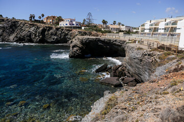 Fototapeta na wymiar Coves and beaches of Cabo de Palos fishing village