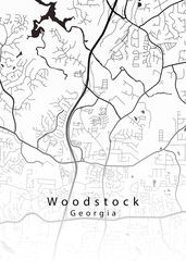 Woodstock Georgia City Map