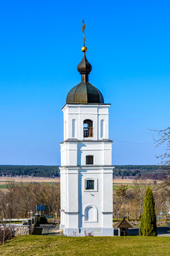 Bellfry of Saint Elias Church in village Subotiv, Ukraine, known as place of the burial of Bohdan Khmelnytsky
