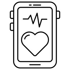 Trendy vector design of mobile medical app