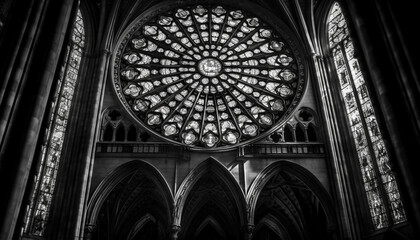 Historic basilicas showcase Gothic architecture and spirituality generated by AI