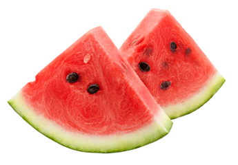 Watermelon isolated on white background, full depth of field