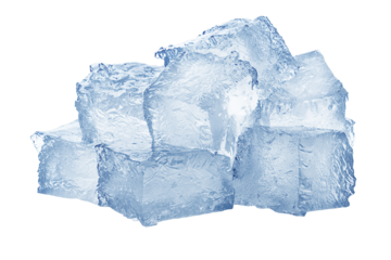 ice cube, isolated on white background, clipping path, full depth of field