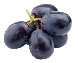purple grape, isolated on white background, full depth of field