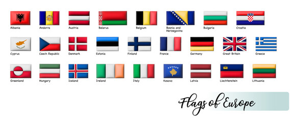 Flaggen Europa 01