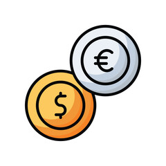 Currency icon Stock Illustration.