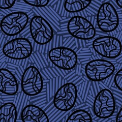 Easter eggs seamless spring pattern for kids clothes print and notebooks and wrapping paper and fabrics