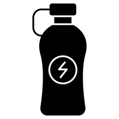 An editable design icon of water bottle