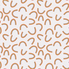 Pride month seamless rainbow pattern for wrapping paper and fabrics and linens and festive packaging
