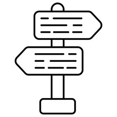 Perfect design icon of roadboard