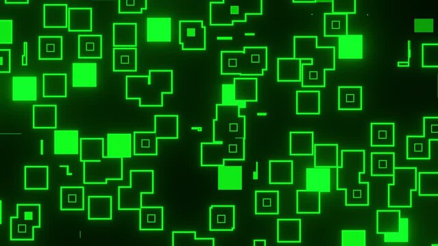 Green matrix blocks computer graphics