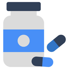 A unique design icon of supplement 