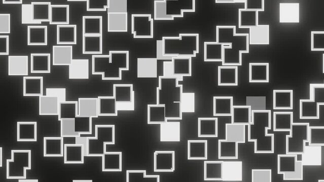 Black and white matrix blocks computer graphics