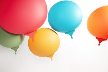 a group of colorful speech bubbles