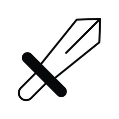 Obraz premium Sword icons Stock illustration.