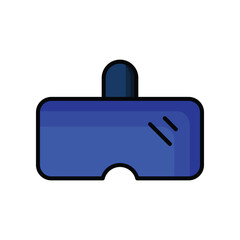 Vr Glasses icons Stock illustration.