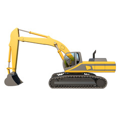 Hydraulic excavator 1- Lateral view png