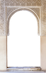 Empty door in arabic style. Png 