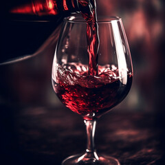 Crimson Cascade: A Symphony of Red Wine Ai