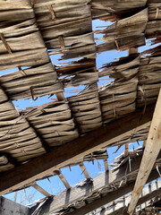 leaky wooden roof bungalow