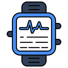 Modern design icon of fitness tracker