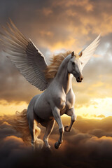 Naklejka na ściany i meble Pegasus horse 