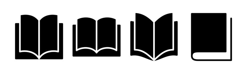 Book icon vector illustration. open book sign and symbol. ebook icon