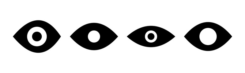 Eye icon vector illustration. Eye sign and symbol. Look and Vision icon.