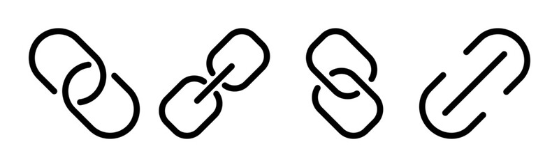 Link icon vector illustration. Hyperlink chain sign and symbol