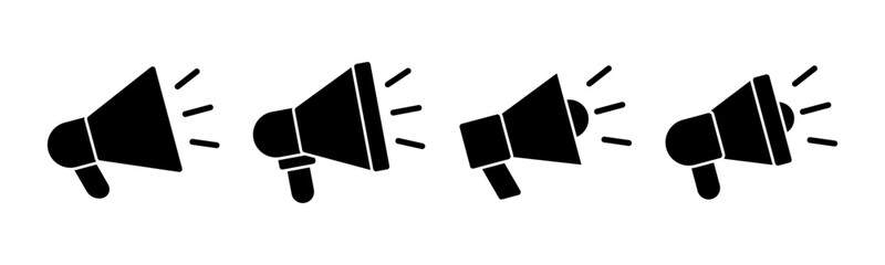 Megaphone icon vector illustration. Loudspeaker sign and symbol