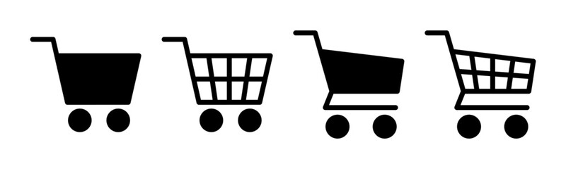 Shopping icon vector illustration. Shopping cart sign and symbol. Trolley icon © OLIVEIA