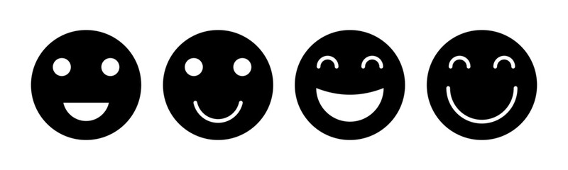smile icon vector illustration. smile emoticon icon. feedback sign and symbol