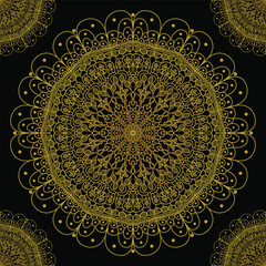 Luxury gold mandala background eps file and image