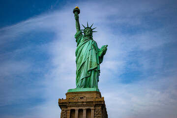 Obraz premium Angled photo of the Statue of Liberty, New York