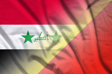 Iraq and Republic of the Congo state flag transborder negotiation COD IRQ