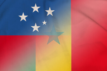 Samoa and Senegal political flag international negotiation SEN WSM