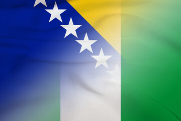 Bosnia and Herzegovina and Nigeria government flag international negotiation NGA BIH
