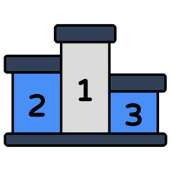 Position ranking board, icon of leaderboard