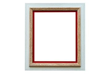 Photo frame or picture with copy space on a white isolated background