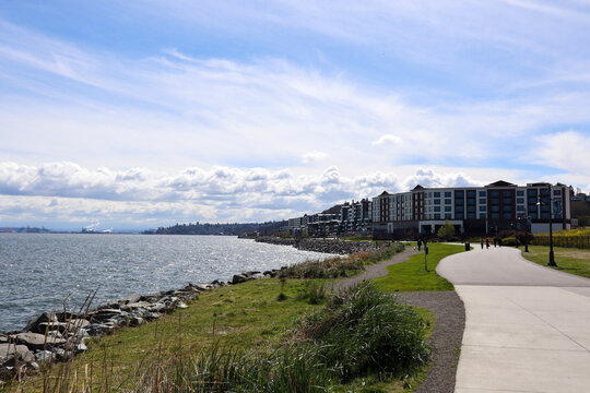Ruston Way Market on waterfront in Tacoma, Washington