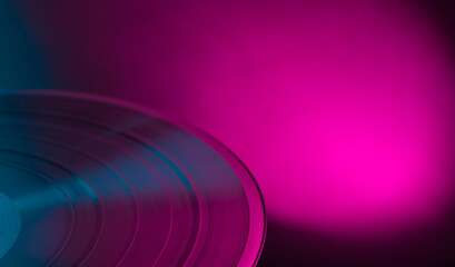 musical abstract background with vinyl record