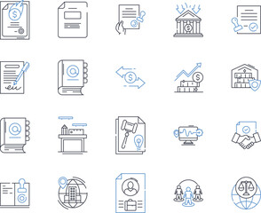 Customer desk line icons collection. Support, Service, Satisfaction, Assistance, Help, Response, User-friendly vector and linear illustration. Solution,Inquiry,Communication outline signs set