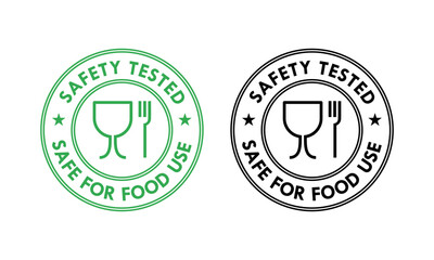 food grade design logo template illustration