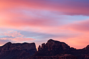 sunrise over the mountains