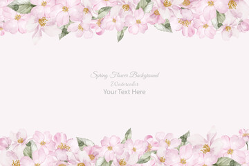 Obraz na płótnie Canvas elegant watercolor cherry blossom background