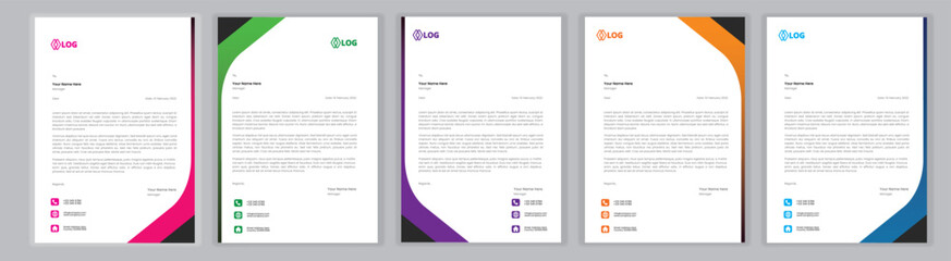 Modern Business Simple Letterhead Design Template, Abtract, - creative modern letter head templates for your project design,a4 sizes. vector Elegant letterhead template design in minimalist style