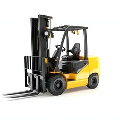 forklift in warehouse