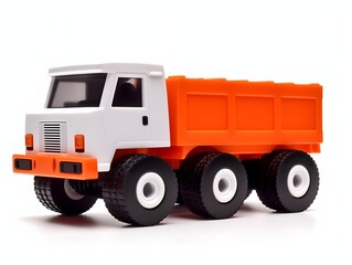 toy truck isolated on white